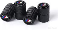 🚗 enhance your bmw with personalized logo valve stem covers - 4 pieces black логотип