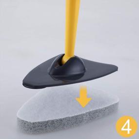 img 2 attached to 3 Pack Heavy Duty Scouring Pads With Anti-Grease Technology - Perfect For Cleaning Bathroom, Kitchen & Toilet!