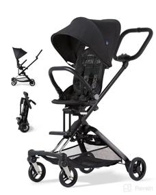 img 4 attached to 🚼 Unilove Bubble Black Lightweight Stroller: On-The-Go 2-in-1 Solution