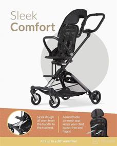 img 2 attached to 🚼 Unilove Bubble Black Lightweight Stroller: On-The-Go 2-in-1 Solution