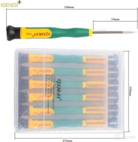 img 2 attached to Premium 12in1 Precision Screwdriver Repair Tool Set - Torx T2 T3 T4 T5 T6 T8, Pentalobe 0.8 1.2MM (TS1 TS4), Phillips PH00 PH000, Tri-point Y2.5, Slotted, for Cell Phones and Tablets