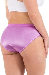 img 1 attached to Barbra Satin Bikini Panties: Sensual And Comfortable Undies For Women Of All Sizes - Multi-Pack Options Available