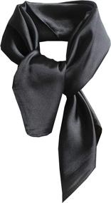 img 4 attached to Square Scarf Color Blend Neckerchief Women's Accessories via Scarves & Wraps