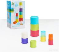 🧸 early learning centre stacking cups: sensory, problem-solving & hand-eye coordination baby toy - 10 colorful cups with numbers (amazon exclusive) logo