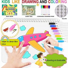 img 1 attached to Книга LOOIKOOS для дошкольного обучения: игрушки Монтессори, материалы для аутизма, развивающие раскраски и раскраски для малышей