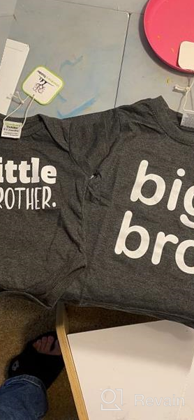 img 1 attached to Matching Big Brother Little Brother Shirts Set - Boys Sibling Outfits review by Brad Cash