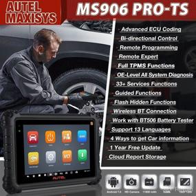 img 3 attached to 2022 Newest Autel MS906 Pro-TS Diagnostic Scanner: Full TPMS, Advanced ECU Coding, 36+ Service Functions, All System Diagnosis, Active Test - Upgraded from MS906TS MS906 Pro MS906BT MS906