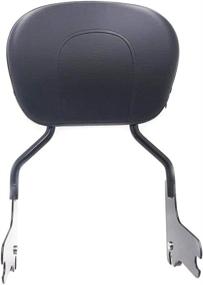 img 2 attached to 🏍️ Detachable Gloss Black Sissy Bar with Passenger Backrest Pad & 4-Point Docking Hardware Kit – Compatible with Harley Davidson Touring Road King Street Glide Electra Glide Road Glide 1997-2008