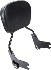 img 3 attached to 🏍️ Detachable Gloss Black Sissy Bar with Passenger Backrest Pad & 4-Point Docking Hardware Kit – Compatible with Harley Davidson Touring Road King Street Glide Electra Glide Road Glide 1997-2008