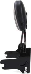 img 1 attached to 🏍️ Detachable Gloss Black Sissy Bar with Passenger Backrest Pad & 4-Point Docking Hardware Kit – Compatible with Harley Davidson Touring Road King Street Glide Electra Glide Road Glide 1997-2008