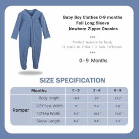 img 3 attached to 0-9 Month Winter Newborn Baby Boy Onesies Long Sleeve Going Home Outfit