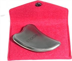 img 1 attached to Relieve Muscle Pain With STICKON Stainless Steel Gua Sha Scraping Tool - Heart Shape Massage Revolutionizes Neck, Shoulder And Back Therapy