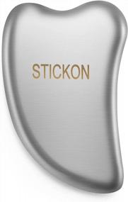 img 4 attached to Relieve Muscle Pain With STICKON Stainless Steel Gua Sha Scraping Tool - Heart Shape Massage Revolutionizes Neck, Shoulder And Back Therapy