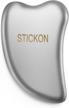 relieve muscle pain with stickon stainless steel gua sha scraping tool - heart shape massage revolutionizes neck, shoulder and back therapy logo
