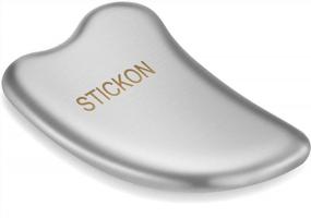 img 3 attached to Relieve Muscle Pain With STICKON Stainless Steel Gua Sha Scraping Tool - Heart Shape Massage Revolutionizes Neck, Shoulder And Back Therapy