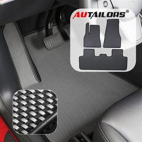 img 4 attached to 🚗 Top-Quality AUTAILORS 5-Seat Tesla Model Y Floor Mats 2022: Waterproof, Lightweight & Odorless - Made in USA