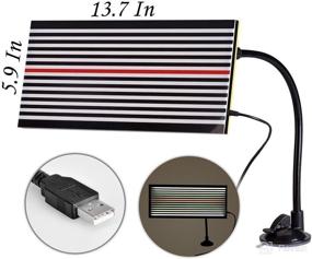 img 3 attached to 🔦 HiYi LED Stripe Line Board for Paintless Dent Removal Repair Tool with Adjustable Holder and 5m Long Line, Enhanced by White Light Reflector