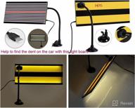 🔦 hiyi led stripe line board for paintless dent removal repair tool with adjustable holder and 5m long line, enhanced by white light reflector логотип