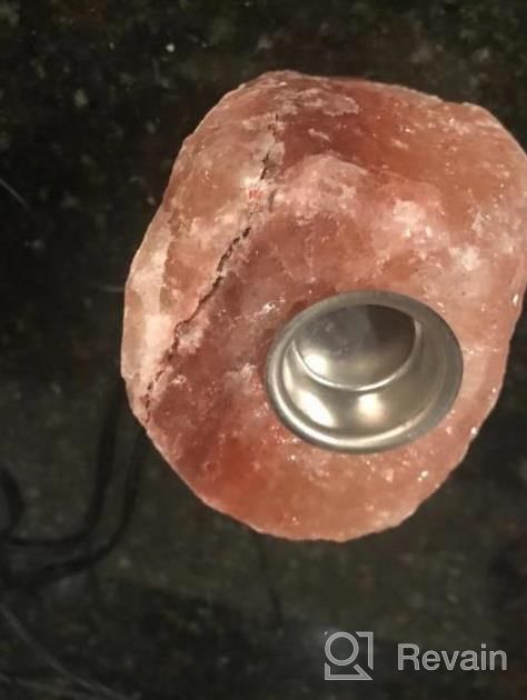 img 1 attached to Bring Serenity Home: Hand Carved Natural Rose Quartz Crystal Lamp With Dimmer Switch And Bulbs review by Victor Garro