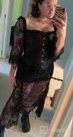 img 1 attached to Elegant Renaissance Overbust Corset With Lace Ruched Sleeves For Women review by Eric Teofilo