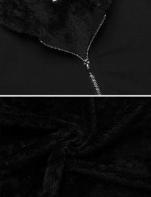 img 1 attached to Толстая флисовая куртка с капюшоном на молнии для женщин с карманами от Zeagoo - Толстовка оверсайз Верхняя одежда