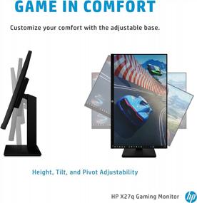 img 2 attached to HP 27-Inch FreeSync Gaming Monitor 🖥️ 2560x1440p, 165Hz, Adjustable Tilt, Height, and Pivot, ‎2V7U3AA#ABA