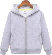 👕 cesannees classic unisex zip up sweatshirt for boys' clothing on active логотип
