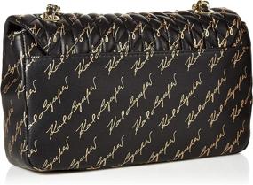 img 3 attached to Karl Lagerfeld Paris Agyness Shoulder Women's Handbags & Wallets ~ Shoulder Bags