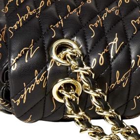 img 1 attached to Karl Lagerfeld Paris Agyness Shoulder Women's Handbags & Wallets ~ Shoulder Bags