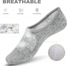 img 3 attached to 🧦 IDEGG Men's No Show Low Cut Ankle Socks: Casual Anti-Slid Athletic Socks with Non Slip Grip