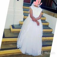картинка 1 прикреплена к отзыву ABAO SISTER Шикарное платье для цветочной девочки из атласа с кружевом. Идеально подходит для конкурсов и бальных мероприятий (размер 2, белый). от Olusola Reid
