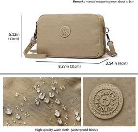 img 3 attached to 👜 Mindesa Women's Waterproof Crossbody Clutch Shoulder Handbags & Wallets: Versatile & Stylish Crossbody Bags