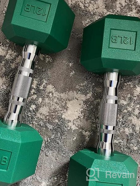 img 1 attached to Get Fit With Portzon: 8 Color Anti-Slip Hex Dumbbell Set, Perfect For Any Home Gym review by Vijin Wisniewski