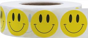 img 3 attached to 1 Inch Happy Face Stickers For Encouraging Kids - 1000Pcs Yellow Smiley Face Stickers For Teachers And Rewards