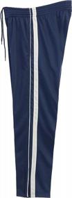 img 2 attached to Gioberti Men'S Elastic Waist Track Running Athletic Pants With Zip Bottom For Active Performance