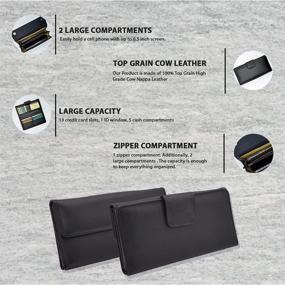 img 3 attached to Premium Leather Wallet Protection for Women's Handbags & Wallets