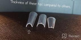 img 5 attached to Получите безупречные ногти с AddFavor 600Pcs Clear Long Stiletto Nail Tips-идеально подходит для домашних салонов и DIY Art