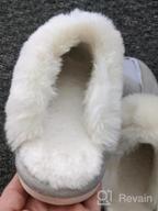 img 1 attached to CozyWarm Women'S Fuzzy Slippers - Soft And Fluffy Slip-On House Shoes With Memory Foam And Anti-Slip Sole For Indoor And Outdoor Use, Breathable Plush Faux Fur And Suede Material For Winter Comfort review by Muharik Khalifa