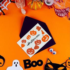 img 2 attached to 512 Pcs Bulk Foam Pumpkin Shapes Jack-O'-Lantern Stickers - Self Adhesive 1",1.5",2" Embellishments For Kids Art Craft Trick-Or-Treat Favors Halloween Fall Decoration