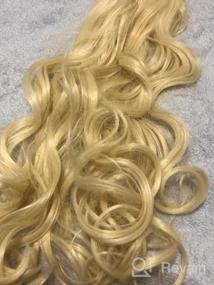 img 5 attached to Преобразите свой образ с помощью длинной накладной косы SWACC для женщин — прямых или вьющихся волнистых синтетических волос потрясающего серебристо-серого цвета!