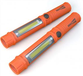 img 4 attached to Set Of 2 HeroBeam Car Emergency Flashlights - Original Super Bright LED Flashlights With Magnetic Attachments - Essential Auto Emergency Tools For Nighttime Use