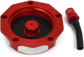 img 3 attached to 🔴 JFG RACING Red Billet Gas Fuel Tank Cap Cover - CR85R 2003-2007, CR125R 2000-2007, CR250R 2000-2007, CRF230F 2004-2015