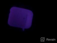 img 1 attached to Protect Your AirPods In Style With Hamile Silicone Case: Compatible With AirPods 1 & 2, LED Visible, And Comes With Keychain - Rose-Nightglow Purple review by Emili Hudson