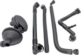 img 3 attached to Enhanced PCV Crankcase Vent Valve Breather Hose Kit - BMW E46, E39, E60-5 Piece Value Kit - Compatible with 320i, 323i, 325, 325i, 325ci, 328i, 330i, 330ci, 330xi, 525i, 528i - Efficient Crank Case Ventilation Oil Separator Hose