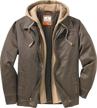 stay warm in style: legendary whitetails men's rugged dakota full zip jacket logo