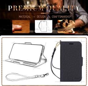 img 3 attached to Secure Your IPhone 11 Pro With Skycase Handmade Wallet Case [RFID Blocking]