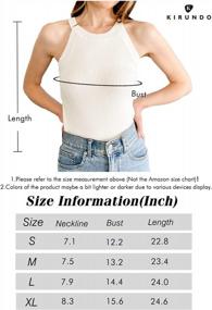 img 1 attached to Summer Style Must-Have: KIRUNDO Women'S Ribbed Knit Halter Tank Tops For Slim Fit Beach Casuals