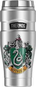 img 3 attached to Harry Potter Slytherin House Crest, THERMOS STAINLESS KING Stainless Steel Travel Tumbler, Vacuum Insulated & Double Wall, 16Oz
