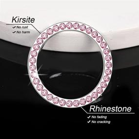 img 2 attached to 2Pcs Crystal Rhinestone Ring For Car Decor