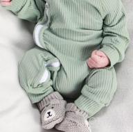 img 1 attached to Newborn Baby Boy/Girl Onesie Bodysuit Jumpsuit Outfit - CIYCUIT Solid Ribbed Romper Clothes review by Beth Walker